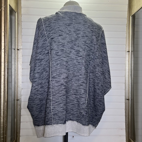 Soft Surroundings Women's S/M Blue Gray Open Front Knit Cardigan Vest Pockets - Picture 3 of 7